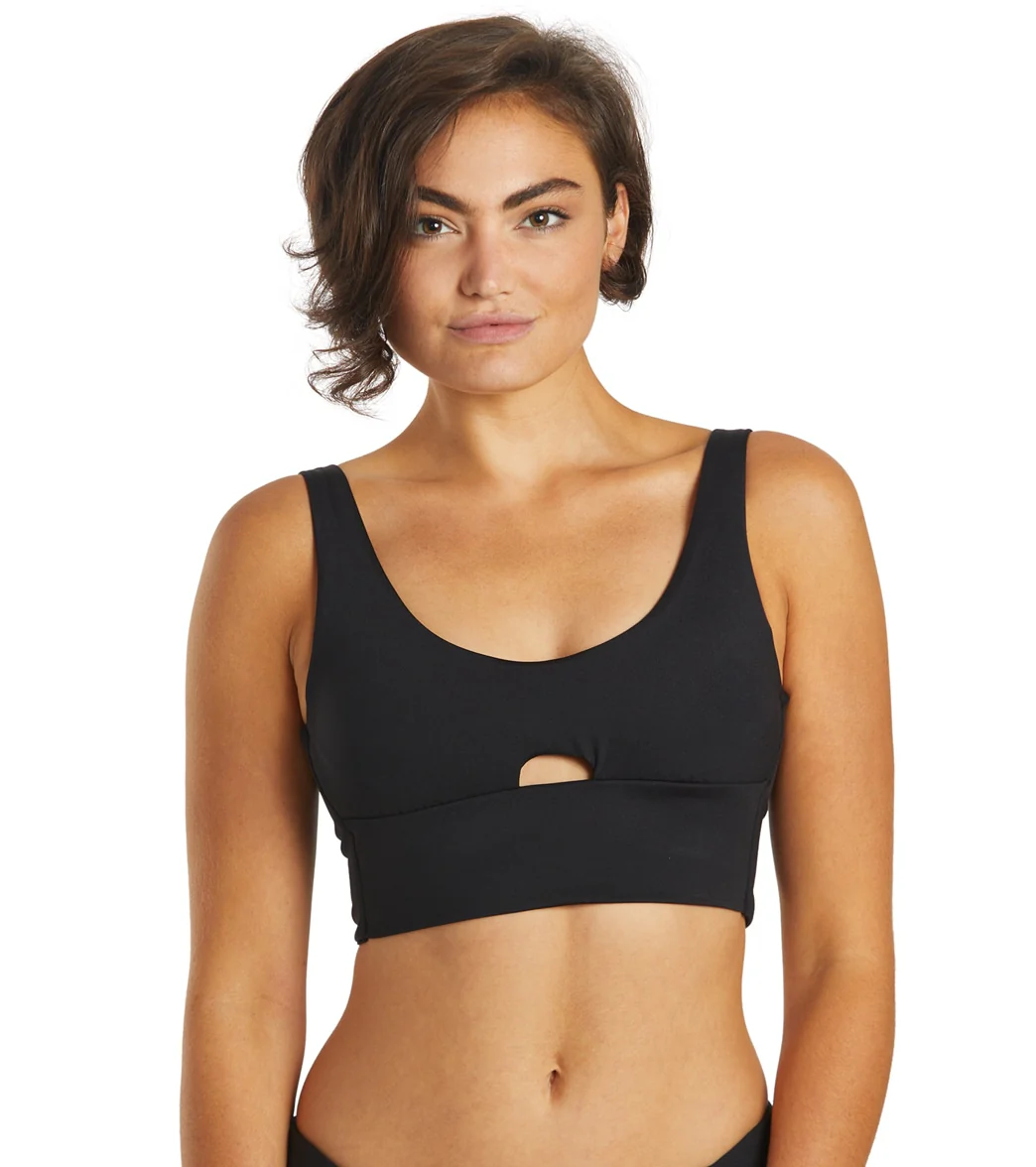 Hurley Women's Max Solid Long Line Crop Bikini Top - Image 7