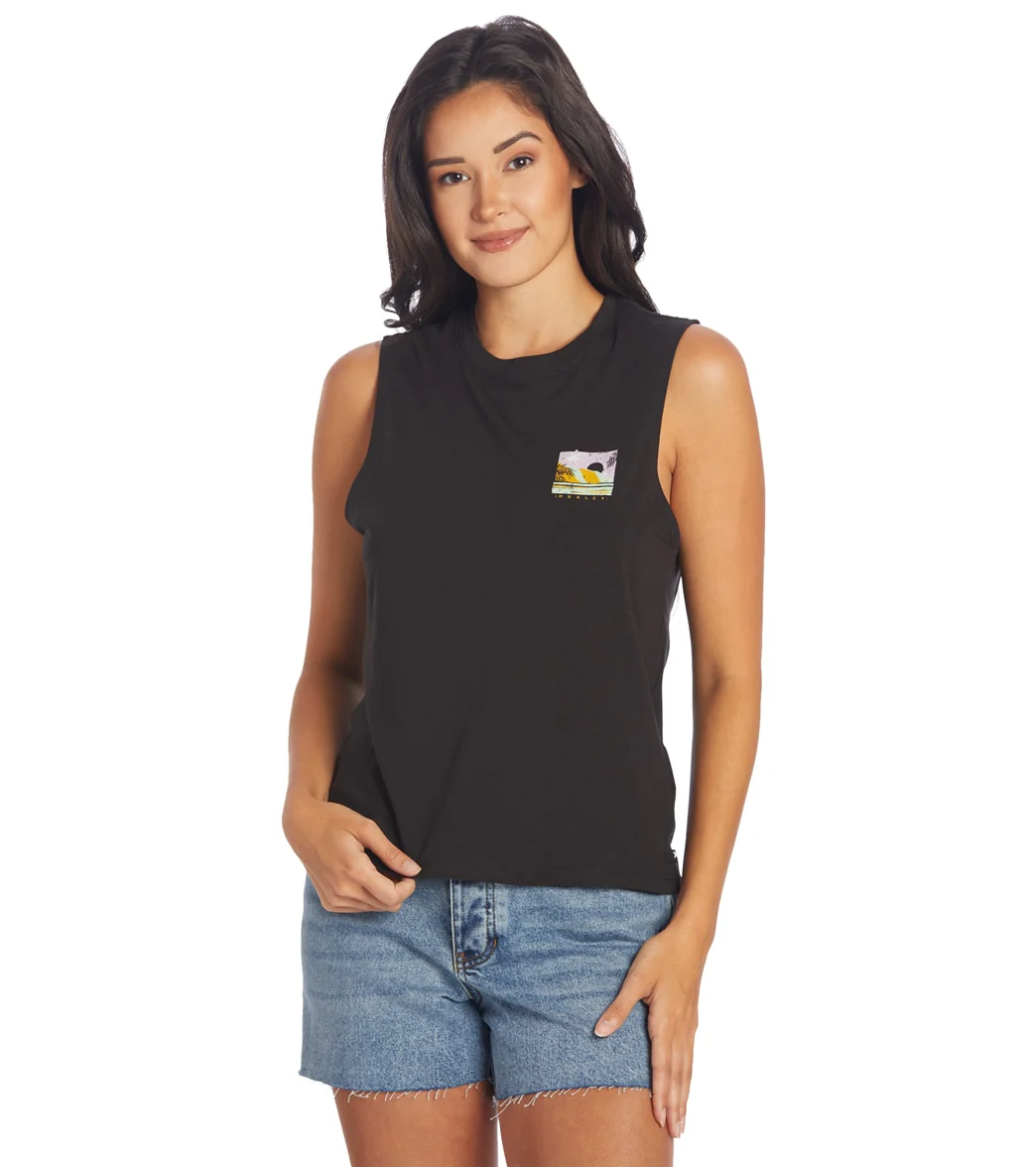 Hurley Women's Postcard Washed Muscle Tank - Image 7