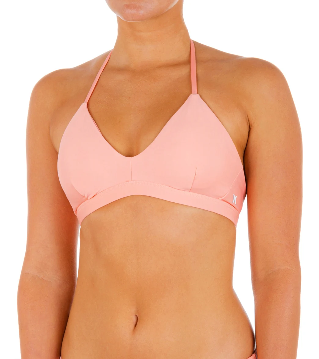 Hurley Women's Solid Adjustable Bikini Top - Image 7