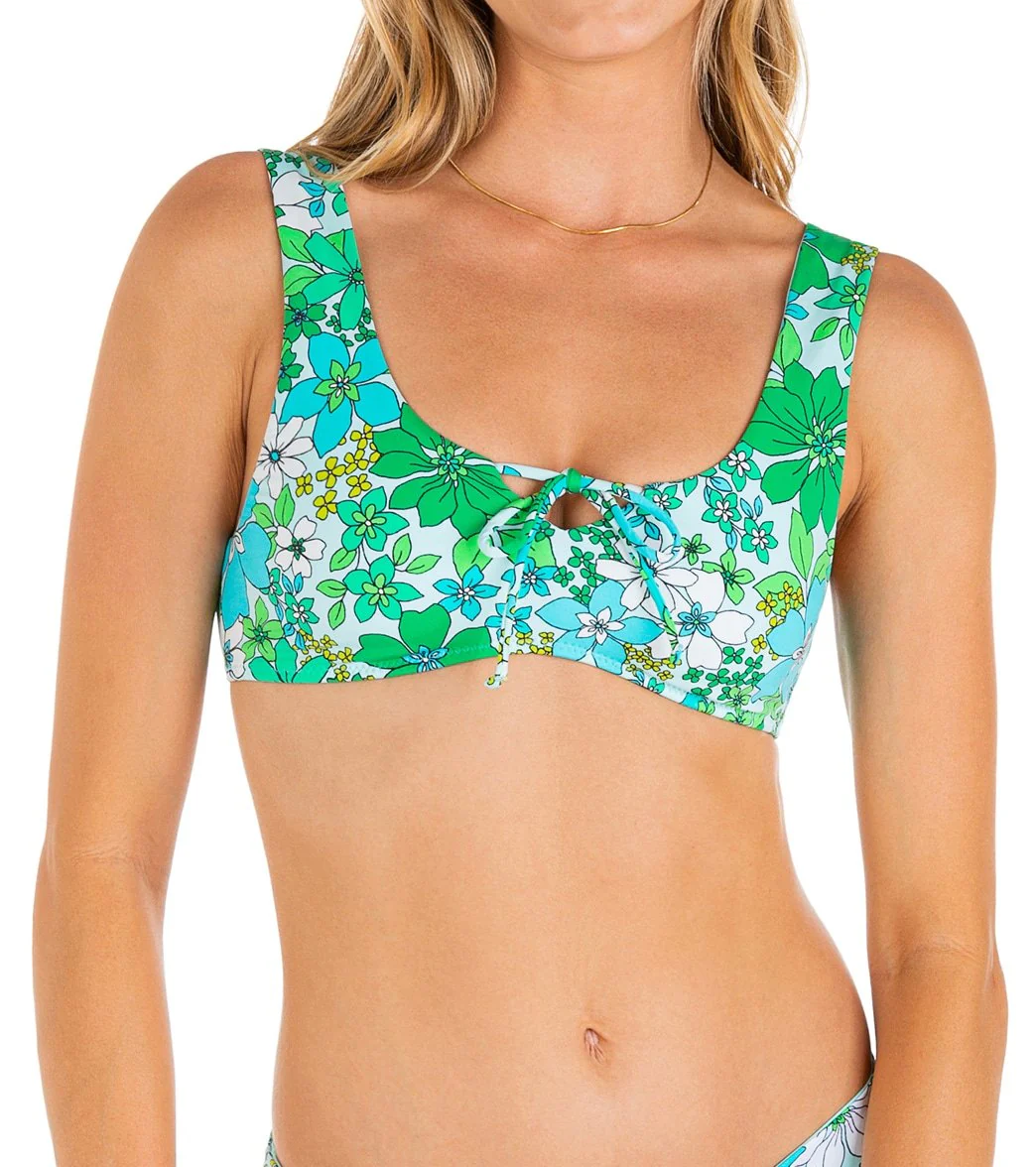 Hurley Women's Wild Bloom Tie Front Bikini Top - Image 7