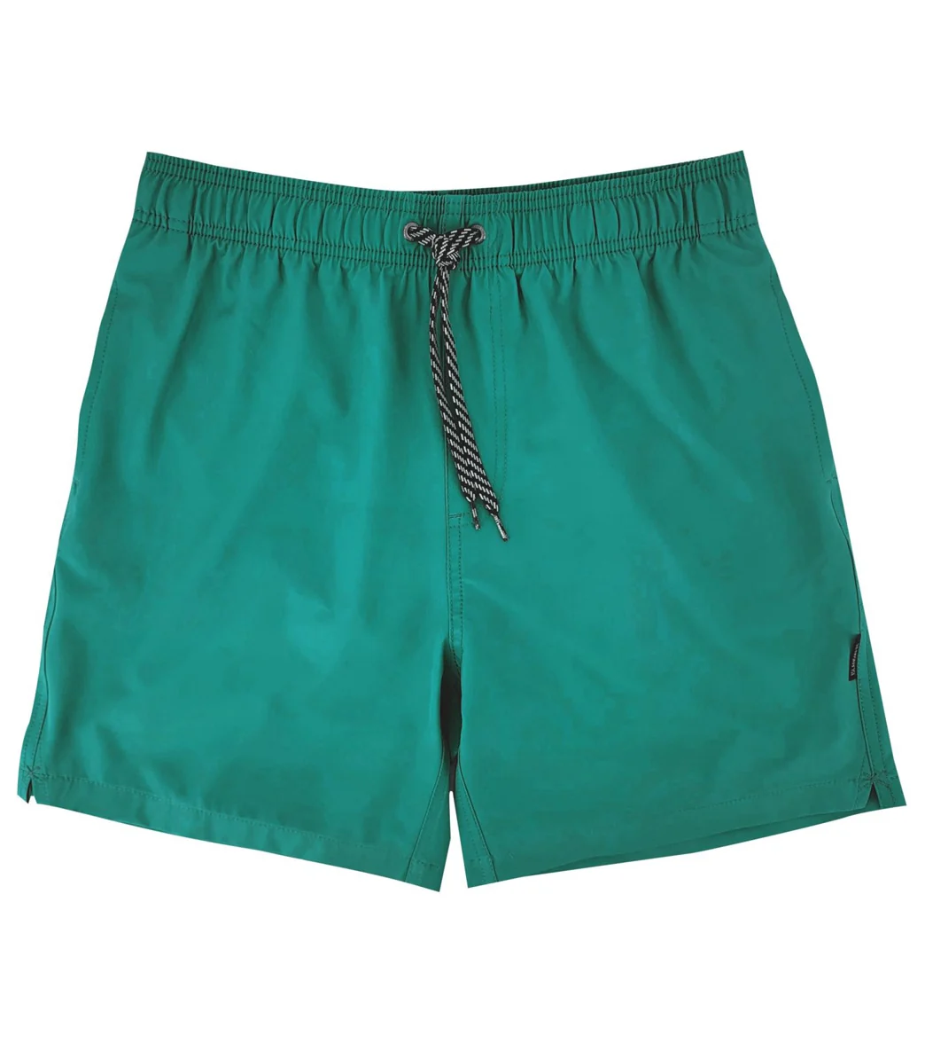 Island Haze Men's 16.5" Barbados Solid Swim Trunks - Image 45