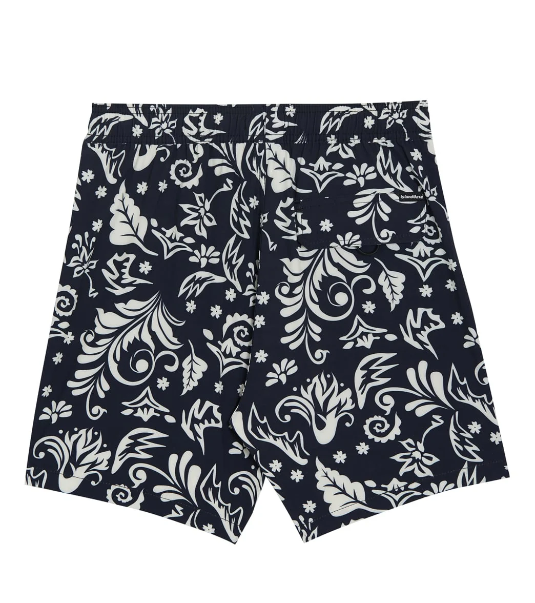 Island Haze Men's 17" Classic Jam Printed Swim Trunks - Image 5