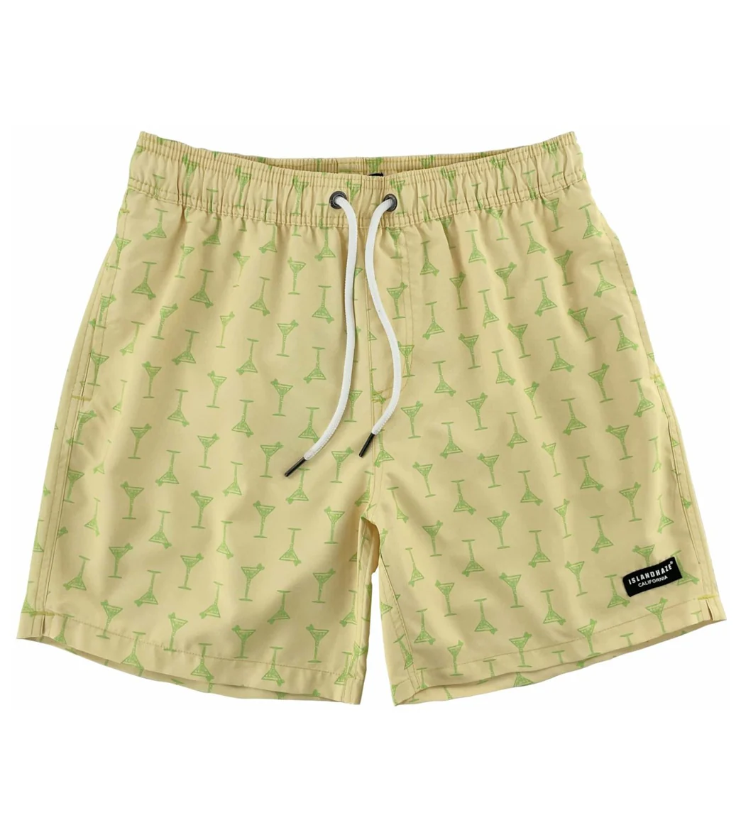 Island Haze Men's  17" Cocktail Printed Swim Trunks