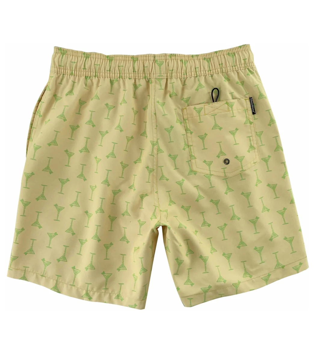Island Haze Men's  17" Cocktail Printed Swim Trunks - Image 2