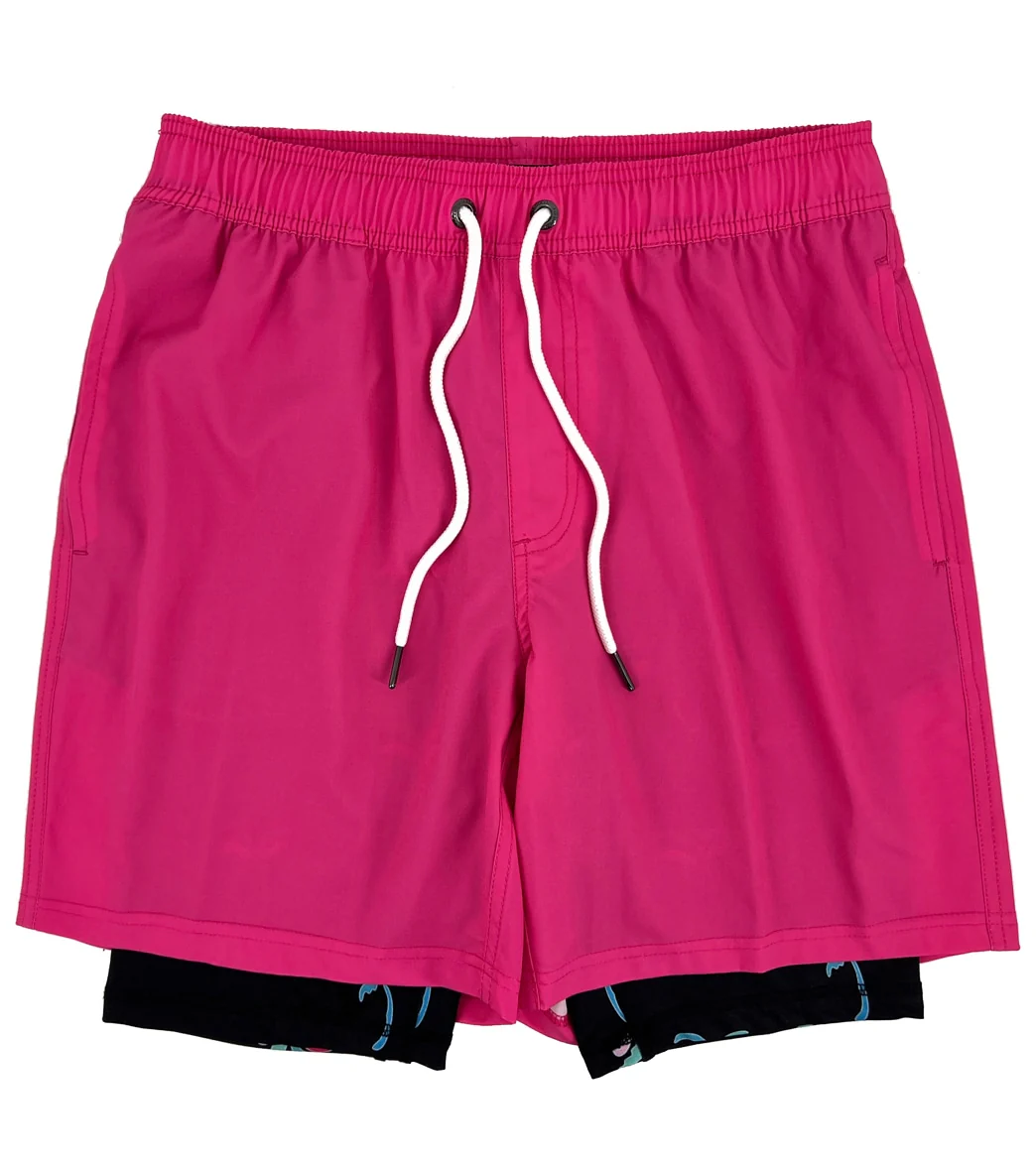 Island Haze Men's 17" Dean Tree Compression Swim Trunks - Image 7