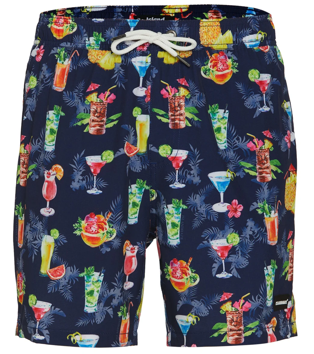 Island Haze Men's 17" Fiesta Printed Swim Trunks