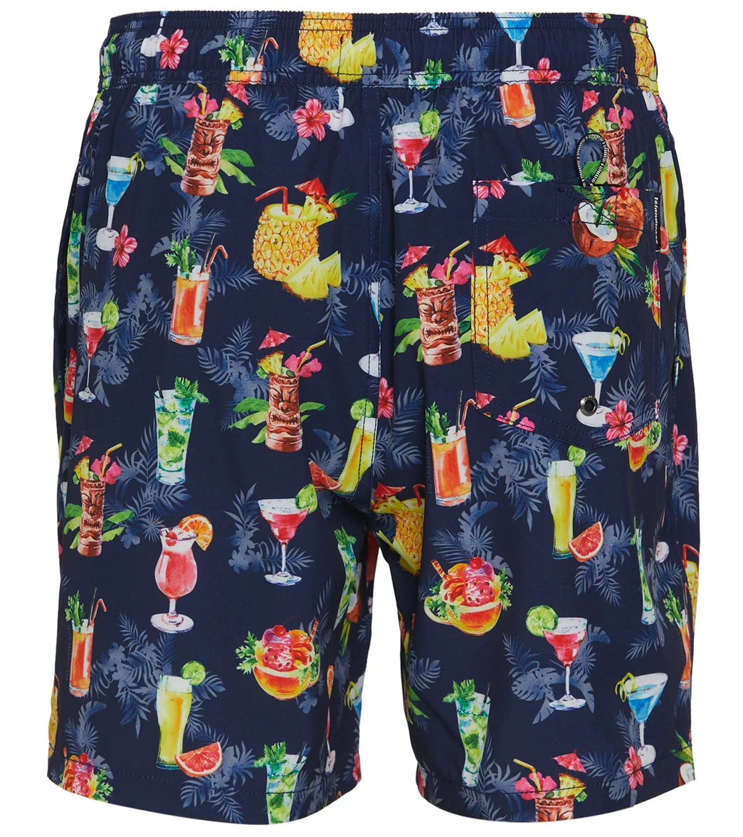 Island Haze Men's 17" Fiesta Printed Swim Trunks - Image 3