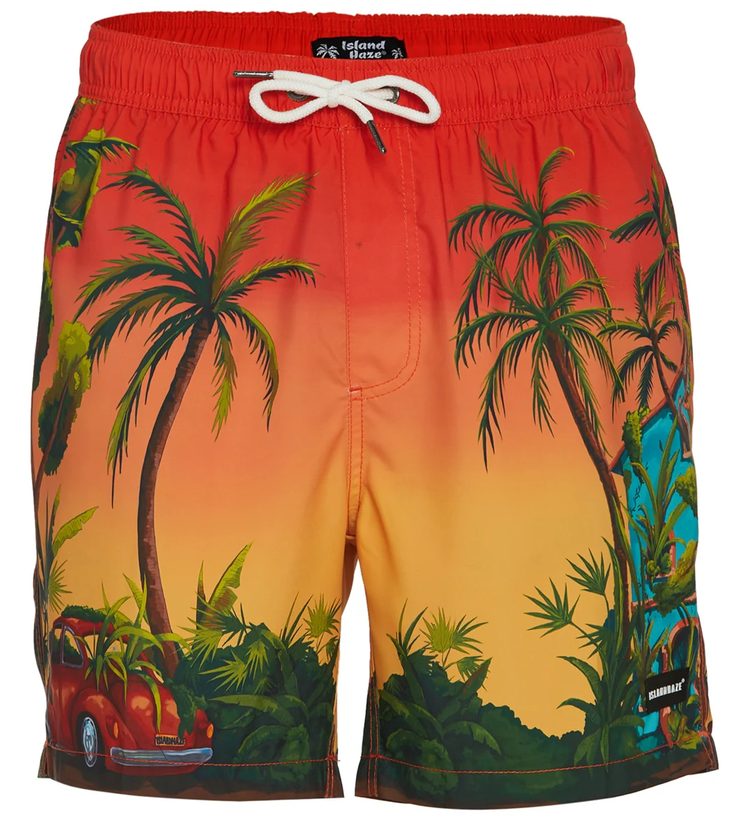 Island Haze Men's 17" Resorto Printed Swim Trunks - Image 5