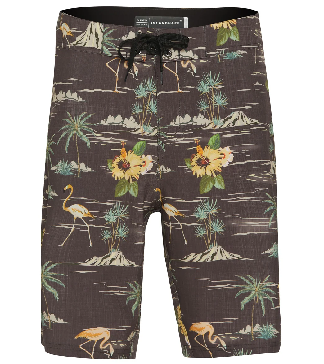 Island Haze Men's Ink Black Board Shorts - Image 4