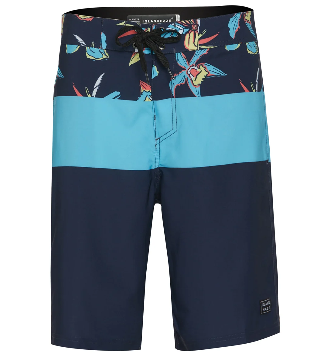 Island Haze Men's Top Floral Board Shorts