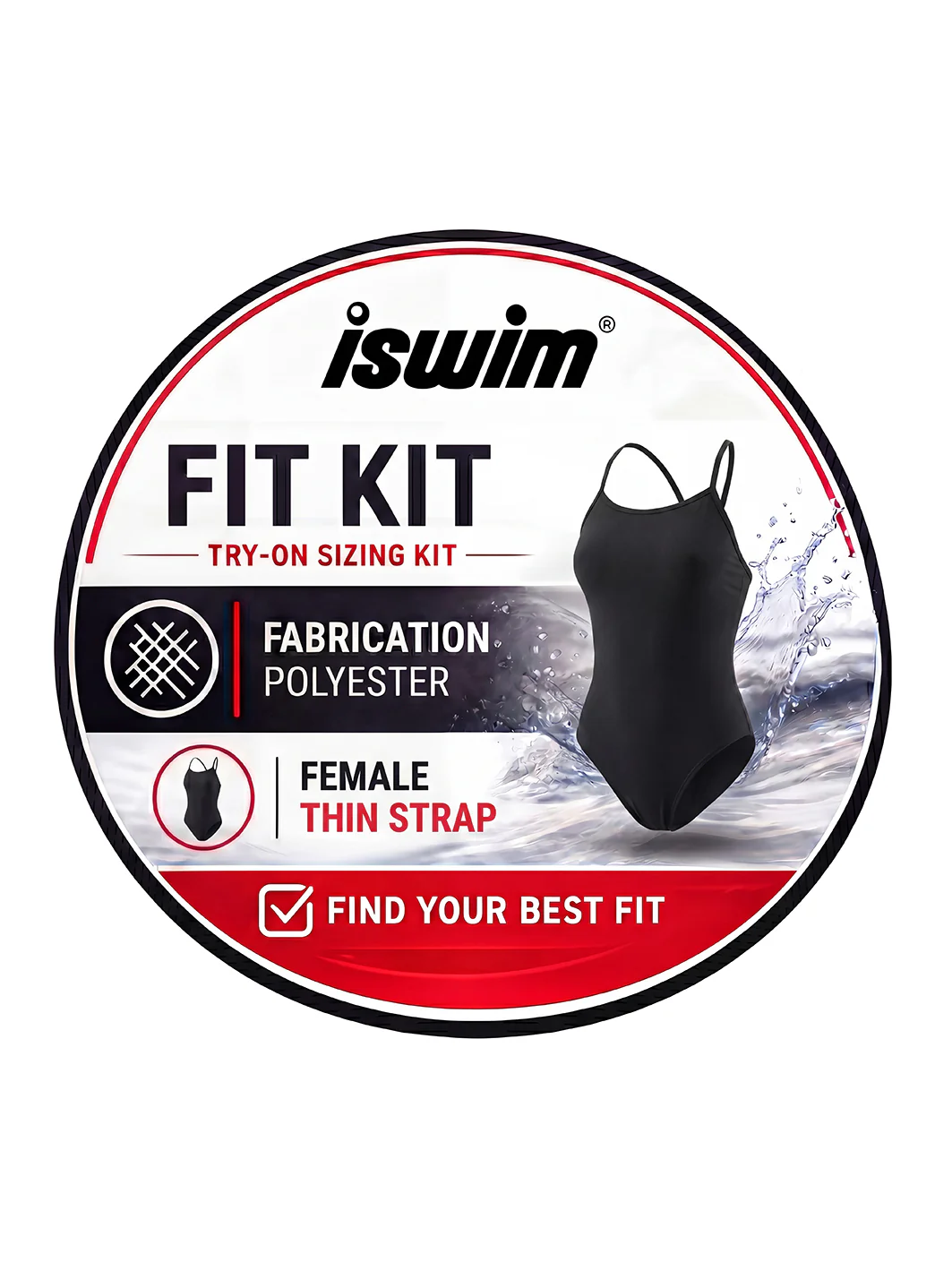 iSwim Team Thin Strap One Piece - Fit Kit