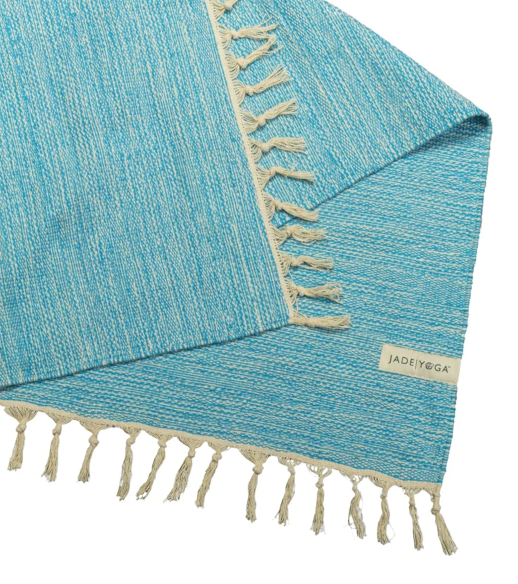 Jade Yoga Recycled Cotton Yoga Blanket - Image 9
