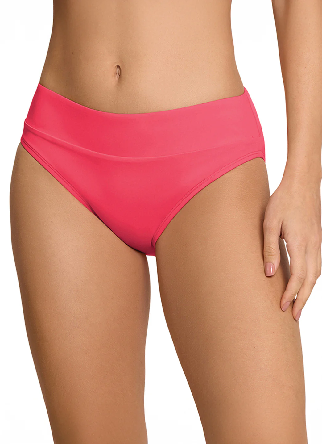 Jantzen Women's Agnes Solid Banded Hipster Bikini Bottom - Image 3