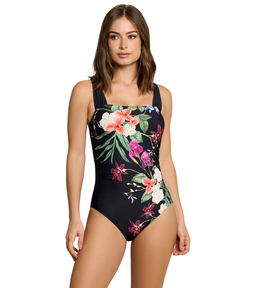 Jantzen Women's Floral Fantasy Hilda Glam One Piece Swimsuit - Image 8