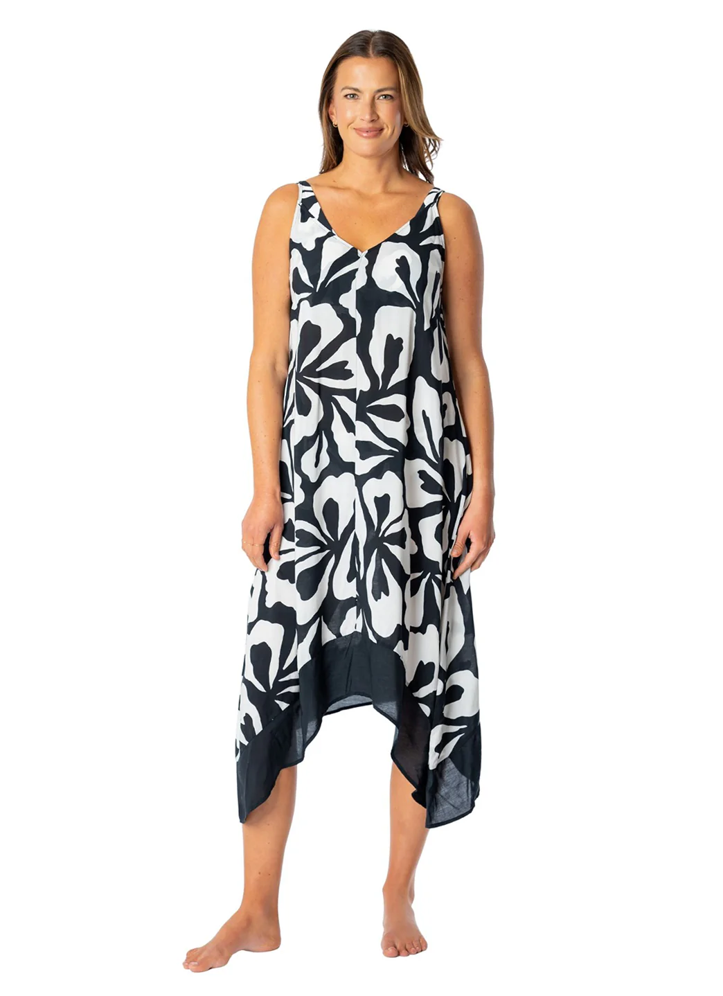 Jantzen Women's Floral Outline Maggie Scarf Dress Cover Up - Image 4