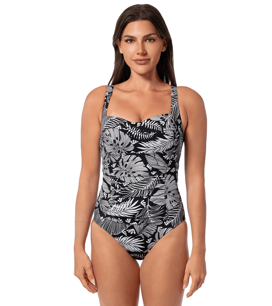 Jantzen Women's Forest Blast JanFit Double Dare One Piece Swimsuit - Image 2