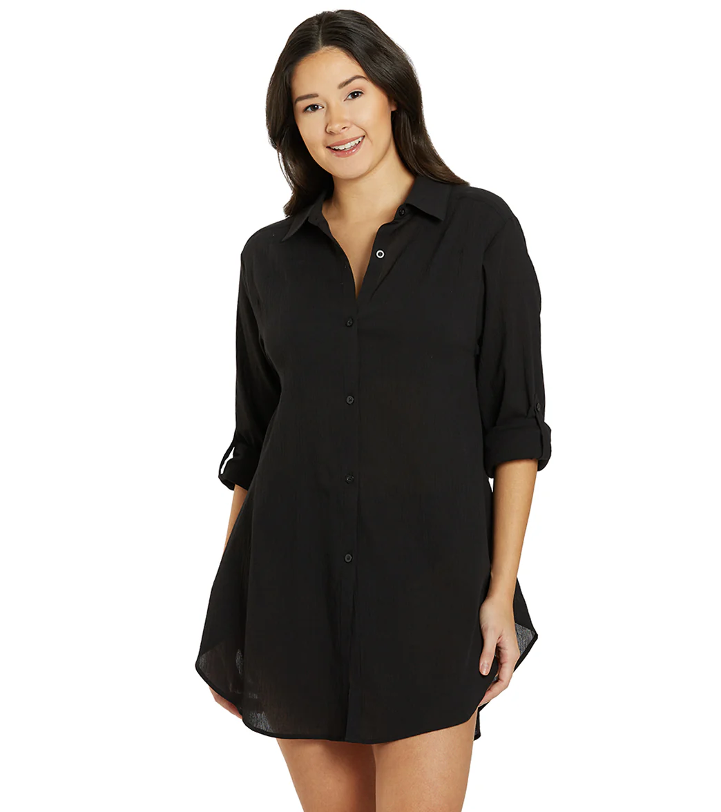 Jantzen Women's Marie High-Low Cover Up Shirt - Image 19