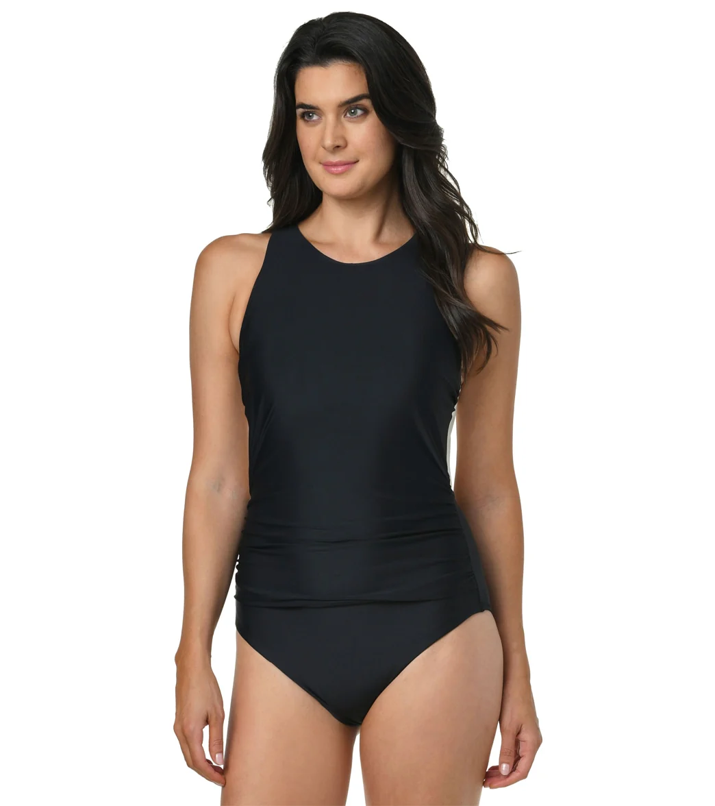 Jantzen Women's Midnight Glam Farrah High Neck One Piece Swimsuit - Image 5
