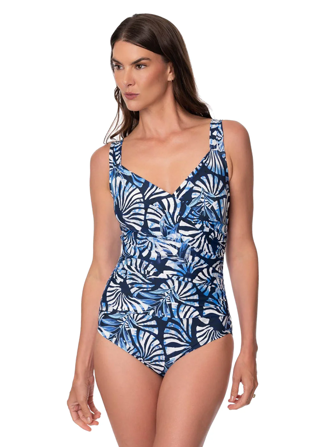 Jantzen Women's Seaside Crush Surplice One Piece Swimsuit - Image 3