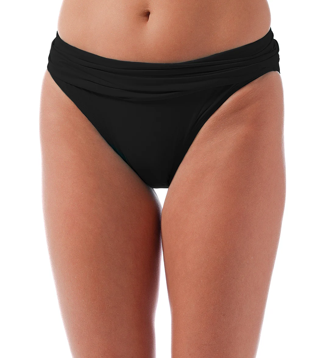Jantzen Women's Solid Julie Hipster Bikini Bottom