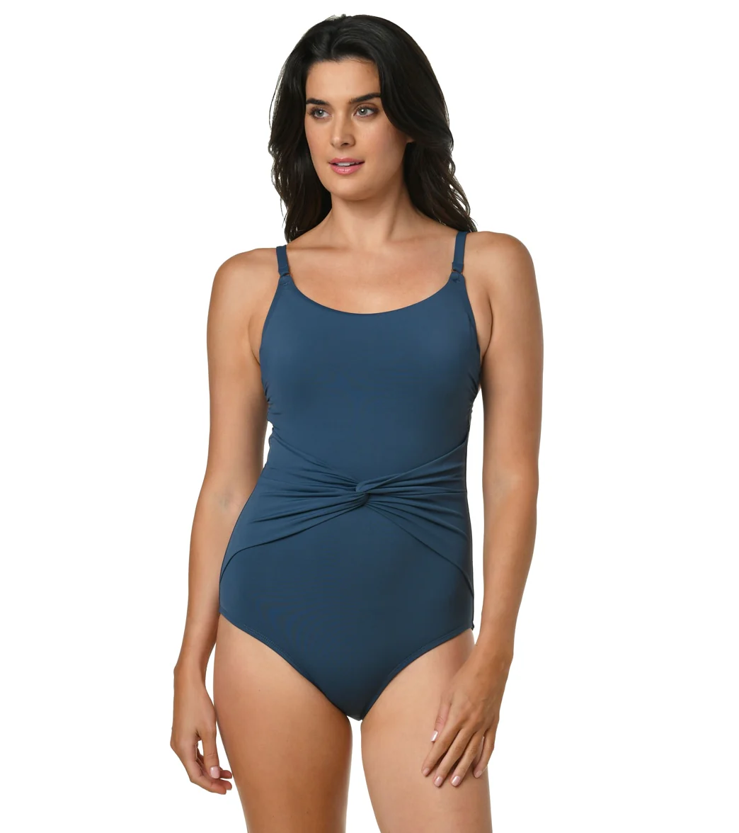 Jantzen Women's Solid Mio Mia! One Piece Swimsuit - Image 17
