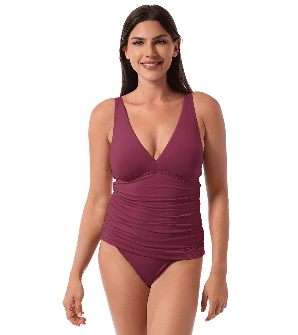 Jantzen Women's Solids Louise Wrap Tankini Top - Image 12