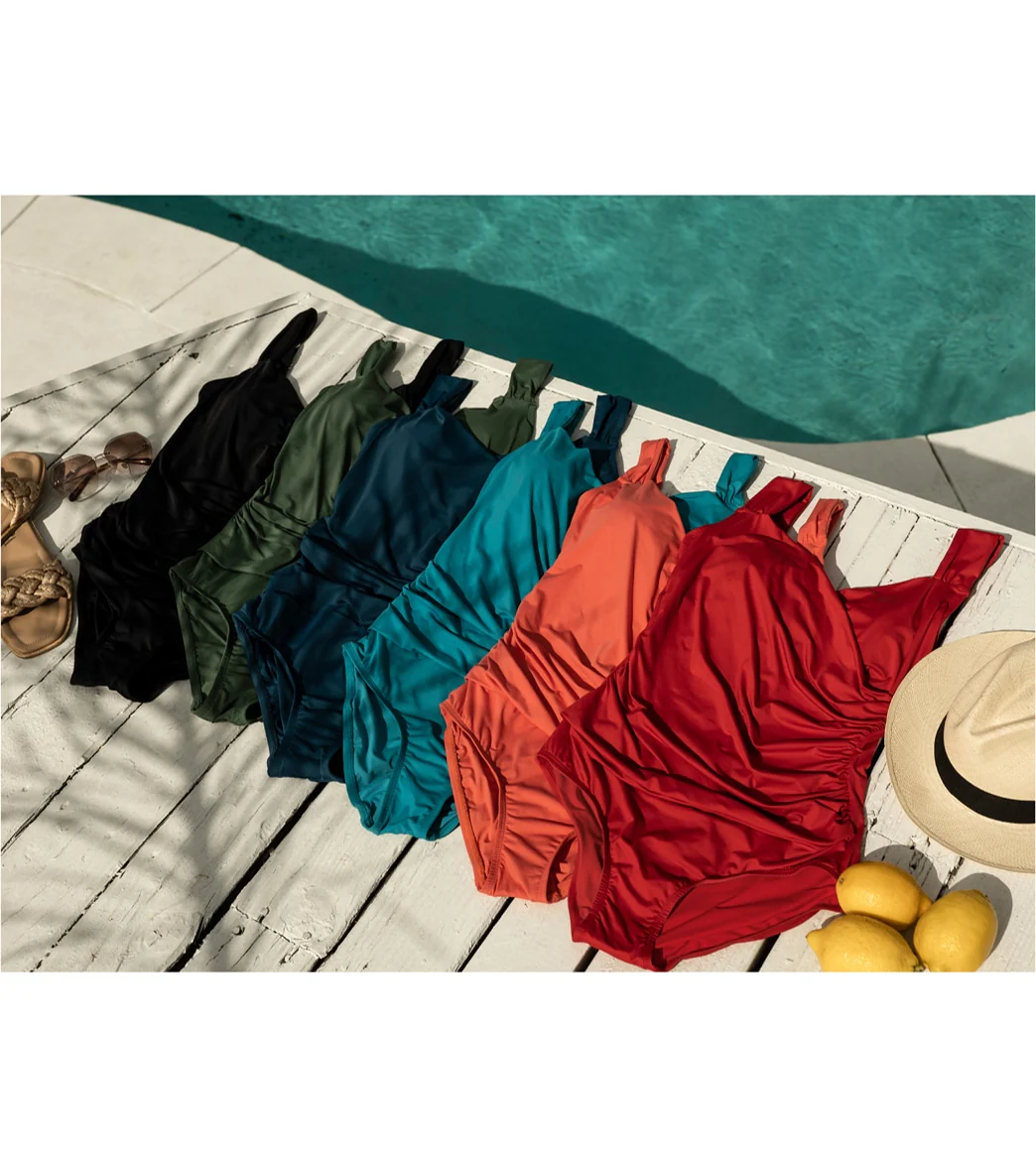 Jantzen Women's Solids Surplice One Piece Swimsuit - Image 72