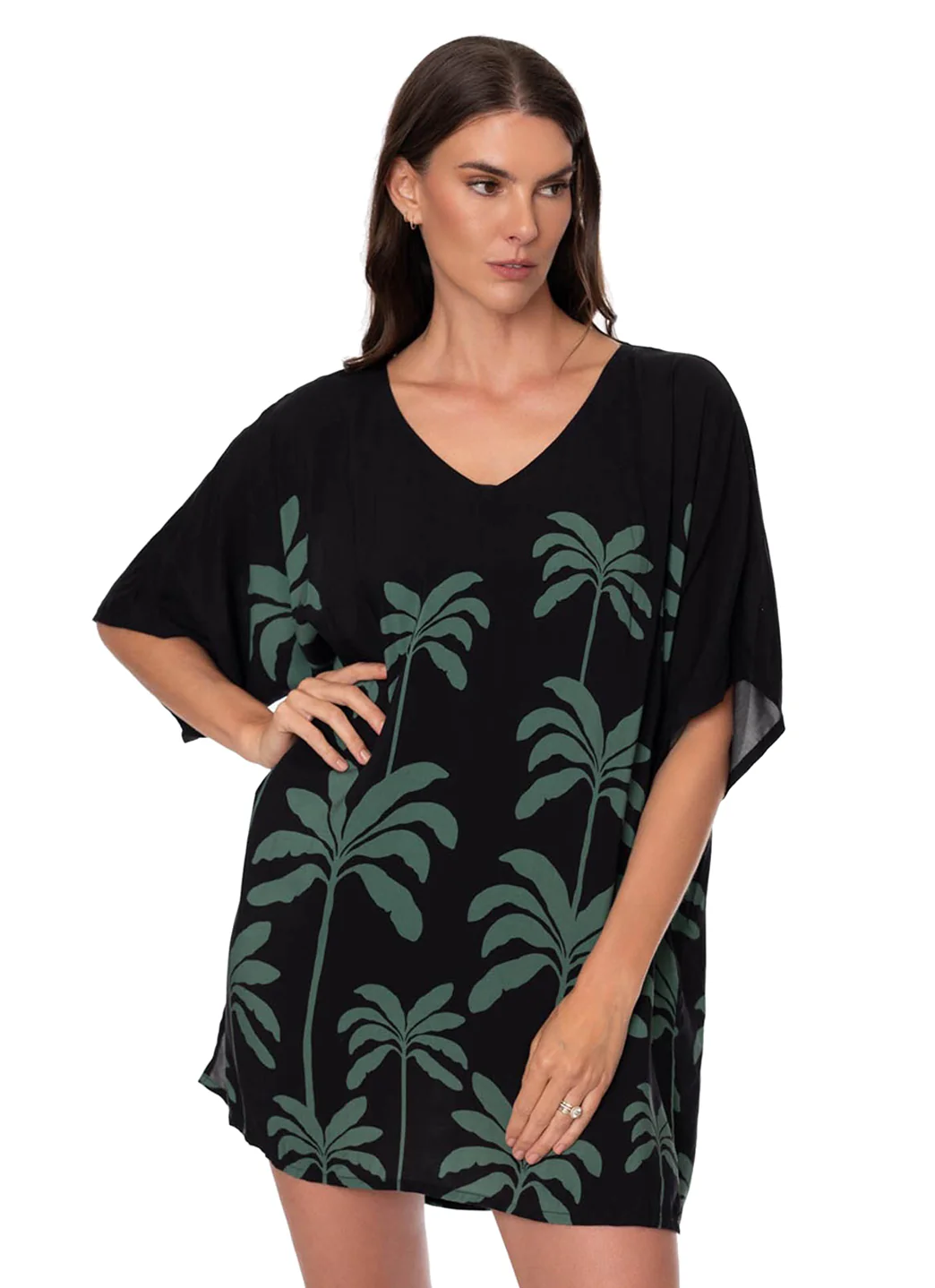 Jantzen Women's Tropical Palms Celia Tunic Cover Up - Image 3