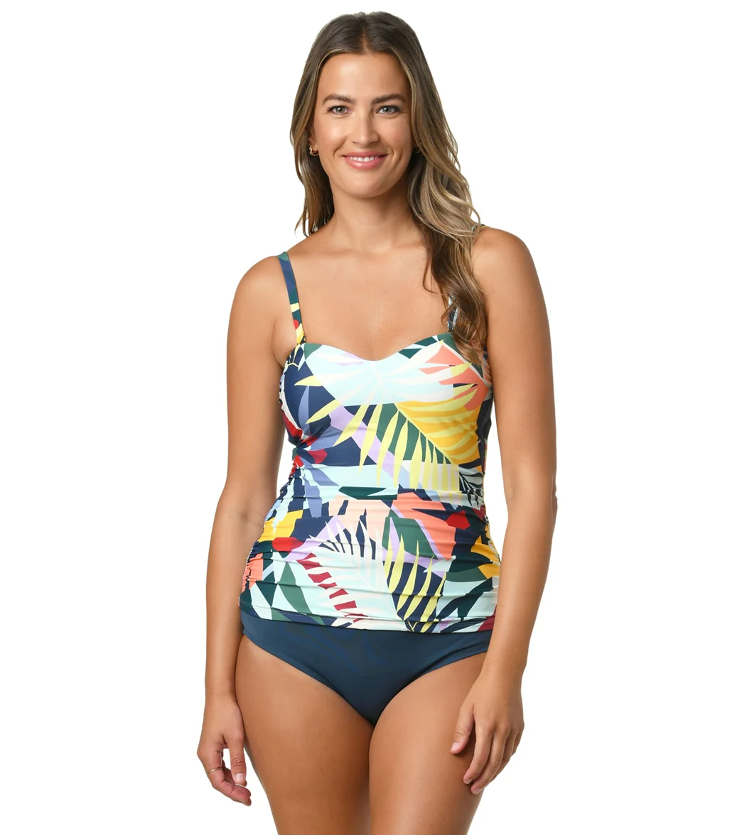 Jantzen Women's Tropical Utopia Tara Bandeau Tankini Top - Image 5