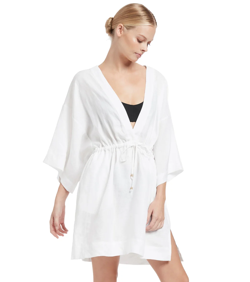Jets Swimwear Australia Women's Jetset Gather Front Kaftan - Image 2