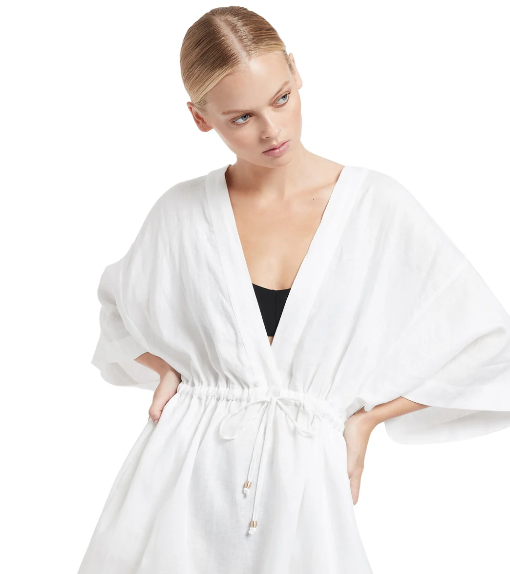 Jets Swimwear Australia Women's Jetset Gather Front Kaftan - Image 4