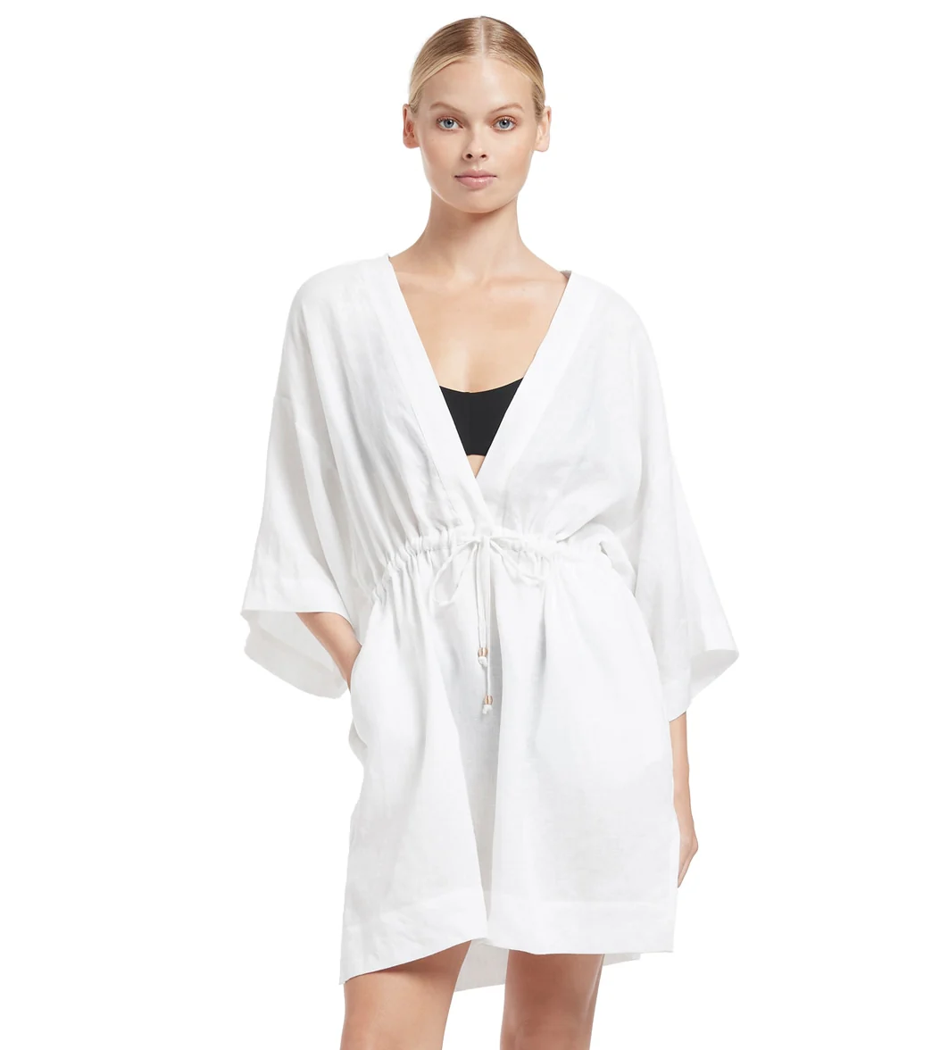 Jets Swimwear Australia Women's Jetset Gather Front Kaftan - Image 6