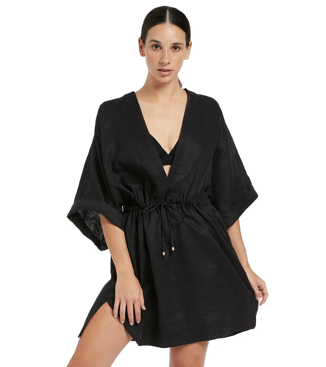 Jets Swimwear Australia Women's Jetset Gather Front Kaftan - Image 7