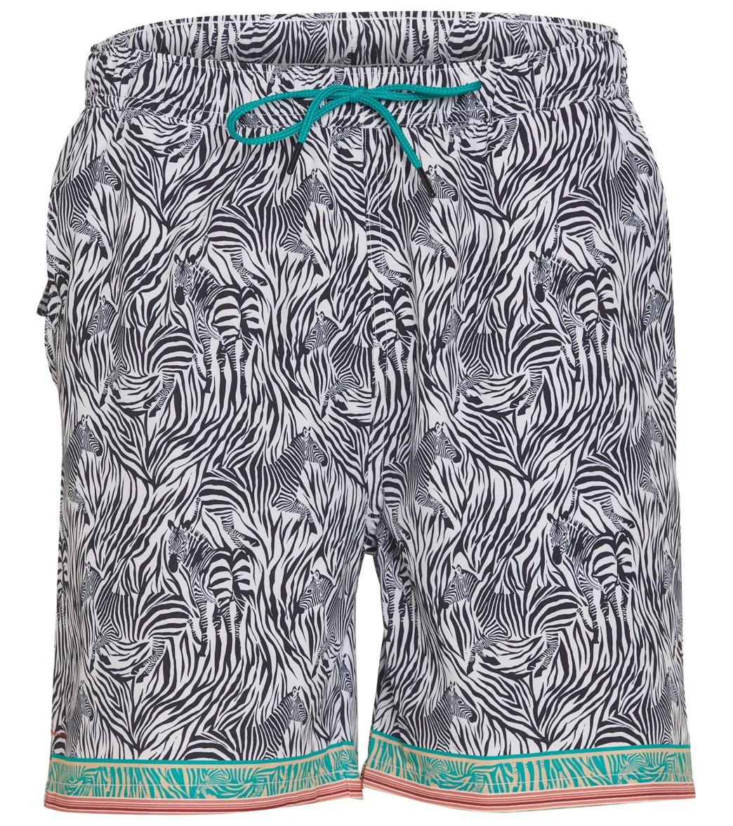 Johnny Was Men's Zebra Swim Trunk - Image 6