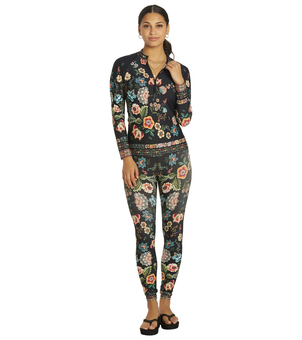Johnny Was Women's Ardy Long Sleeve Zip Front Swim Shirt - Image 4