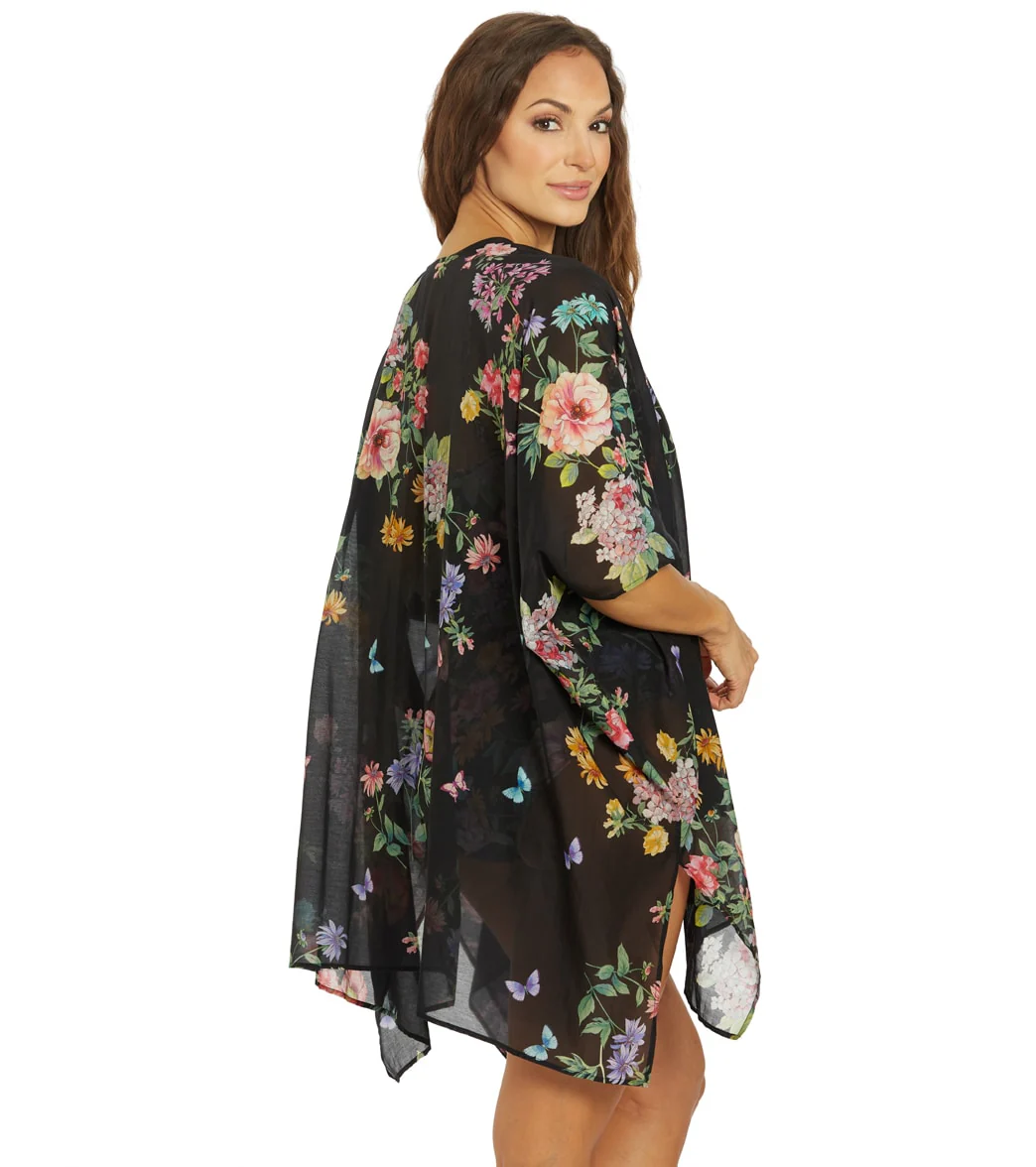 Johnny Was Women's Black Butterfly Kimono - Image 5