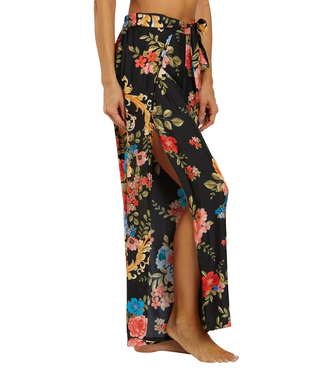 Johnny Was Women's Black Royal Print Wrap Pant - Image 2