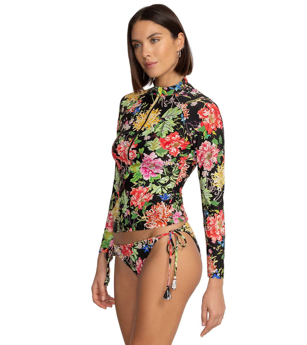 Johnny Was Women's Metalli Notte Long Sleeve Surf Shirt - Image 2
