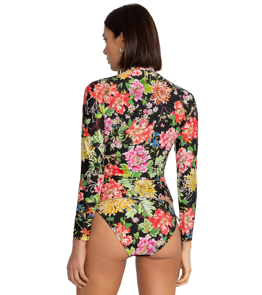 Johnny Was Women's Metalli Notte Long Sleeve Surf Shirt - Image 3