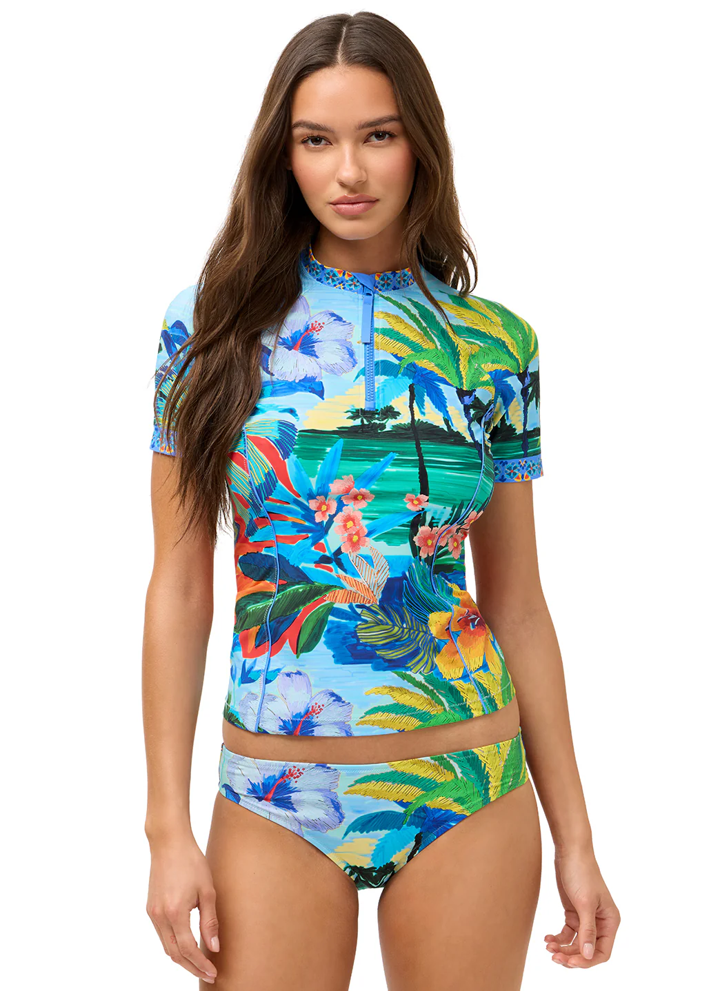 Johnny Was Women's Paradis Short Sleeve Surf Shirt - Image 7
