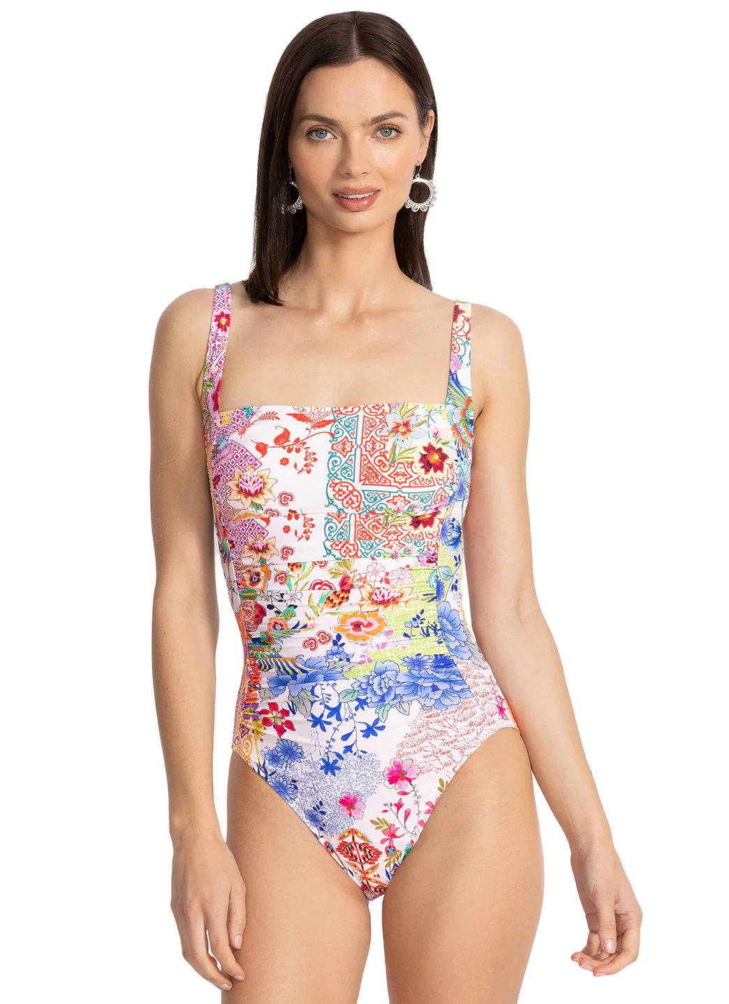 Johnny Was Women's Paula Ruched One Piece Swimsuit - Image 2