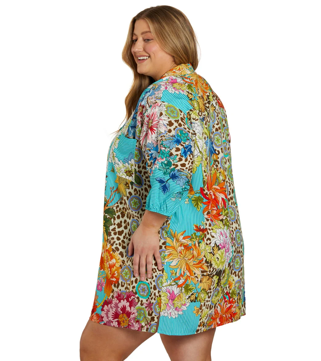 Johnny Was Women's Plus Size Leopard Shirt Dress - Image 3