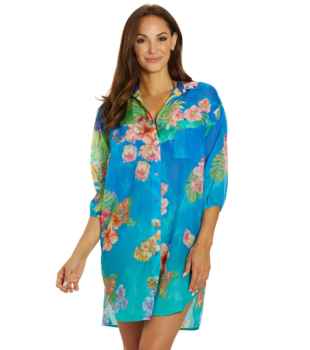 Johnny Was Women's Shirt Cover Up Dress - Image 7