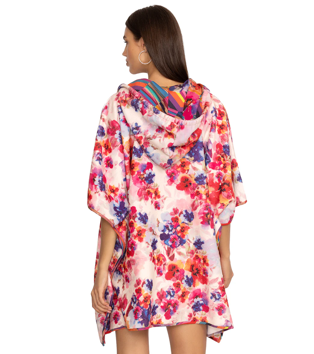 Johnny Was Women's Summer Days Terry Poncho Hoodie - Image 3
