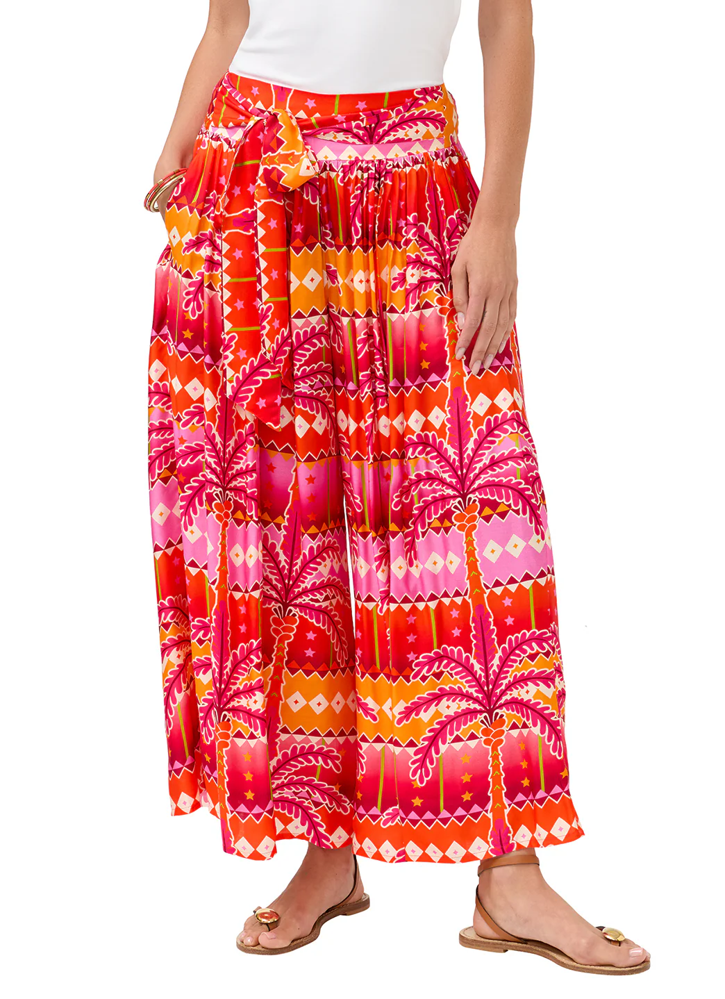 Johnny Was Women's Zahara Palazzo Cropped Pant - Image 3