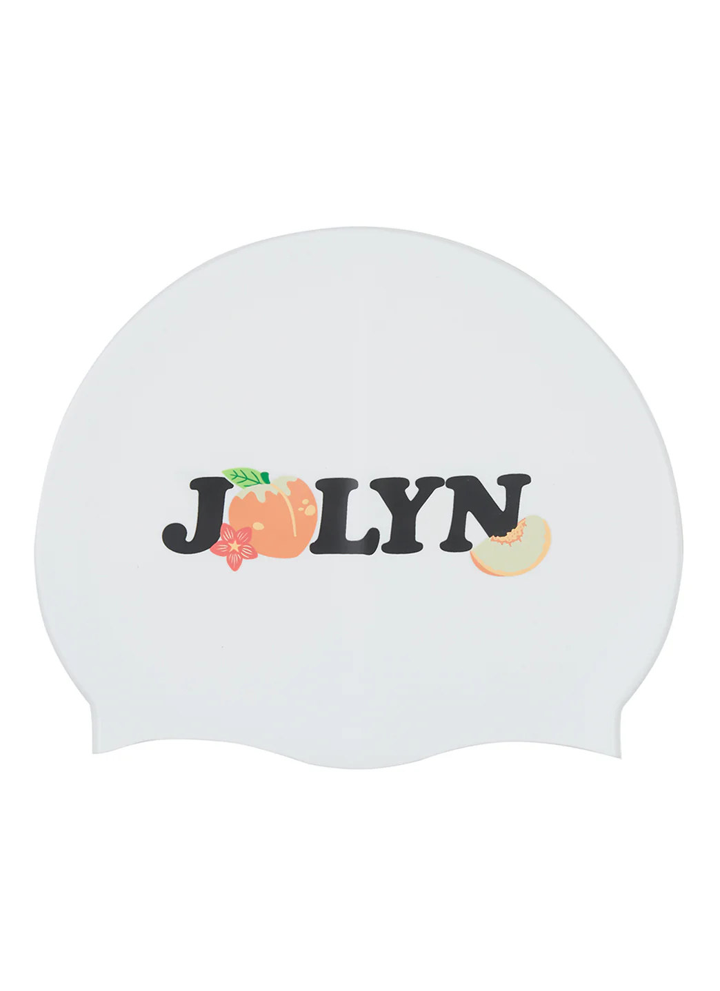 JOLYN Peach Silicone Swim Cap - Image 2