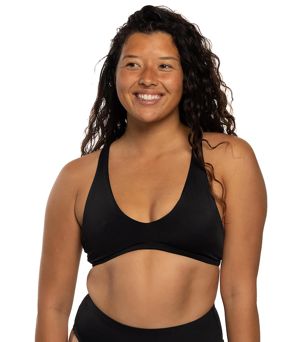JOLYN Women's Aster Solid Racerback Bikini Top - Image 15