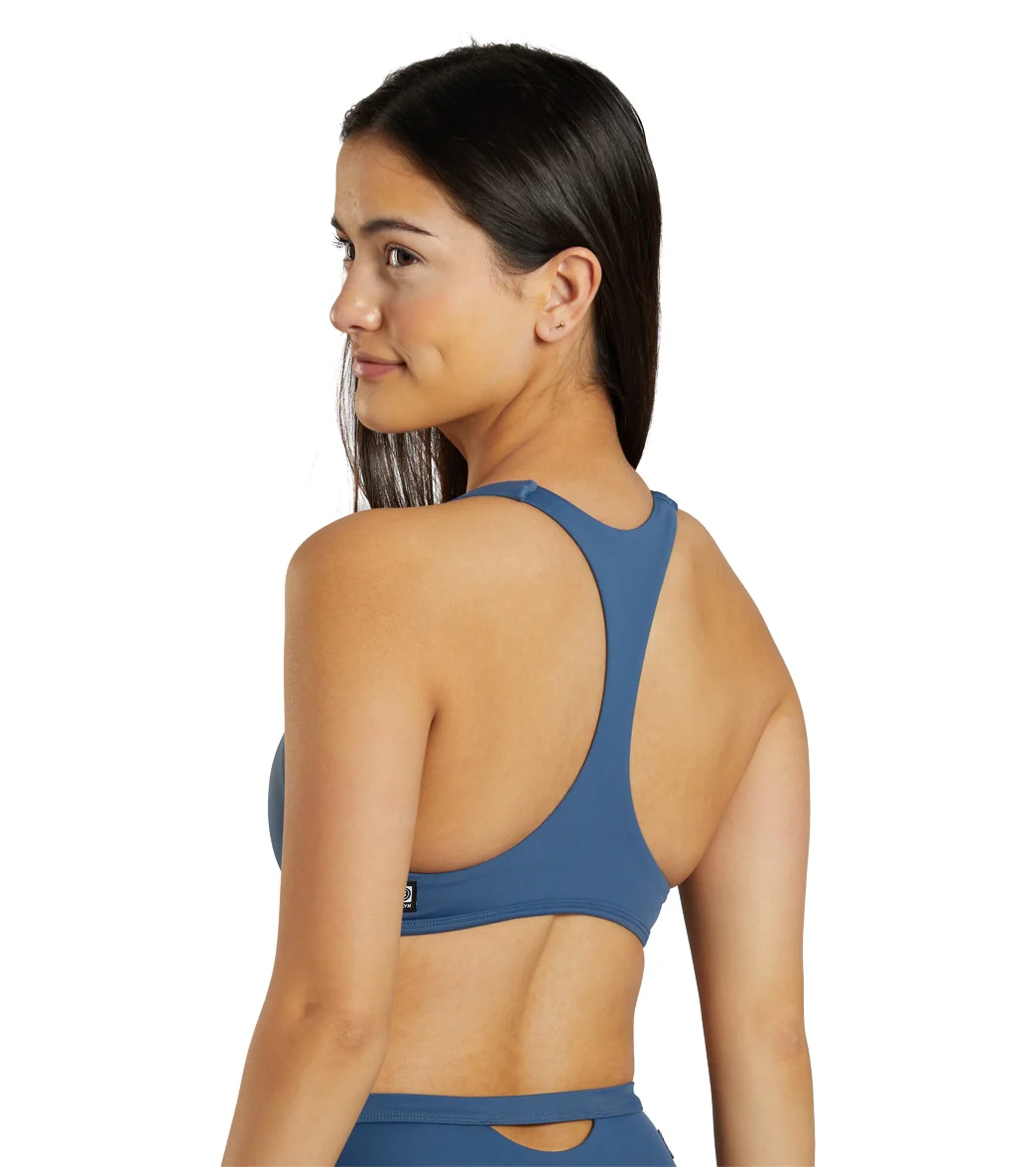 JOLYN Women's Aster Solid Racerback Bikini Top - Image 23