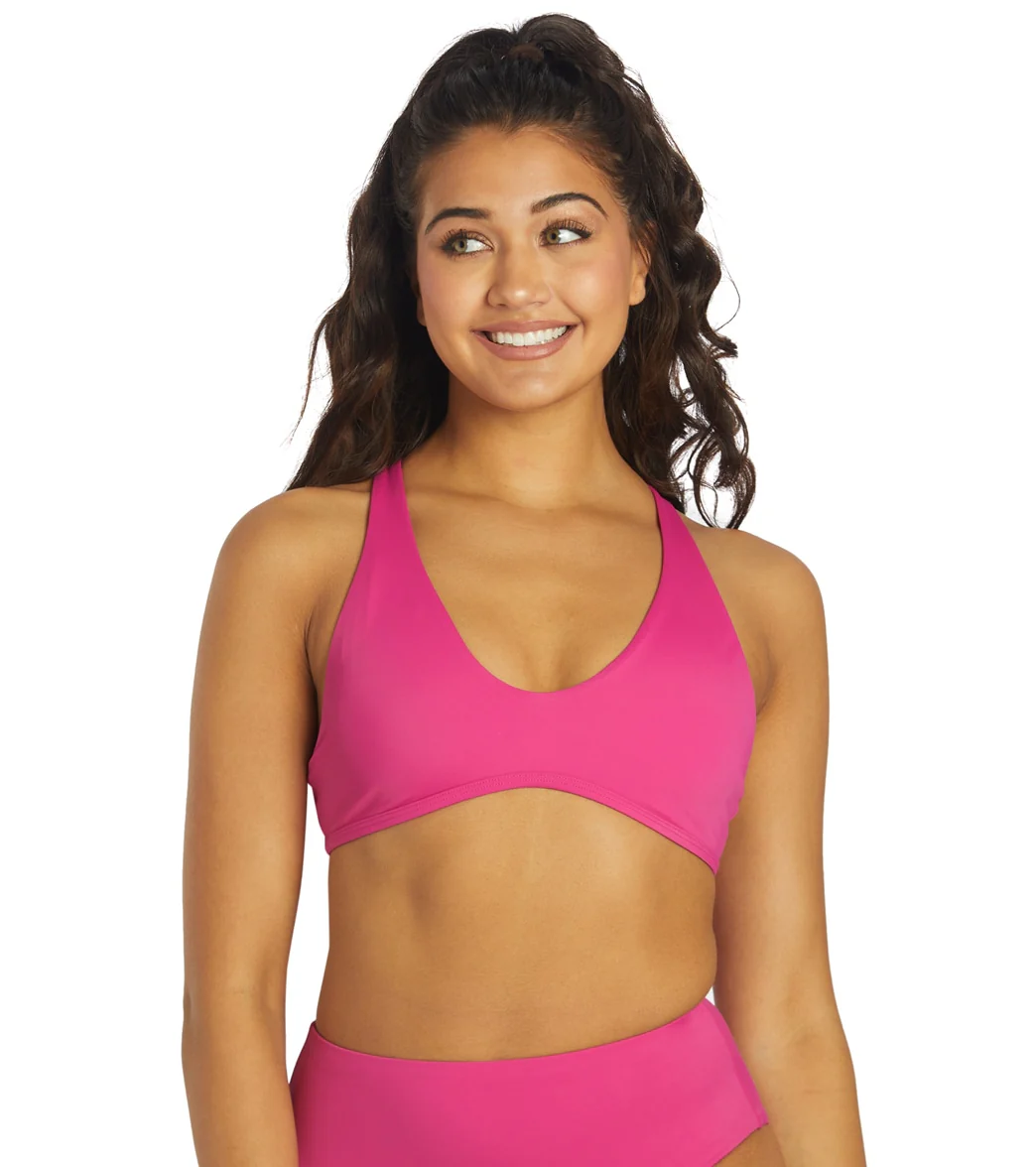 JOLYN Women's Aster Solid Racerback Bikini Top - Image 46