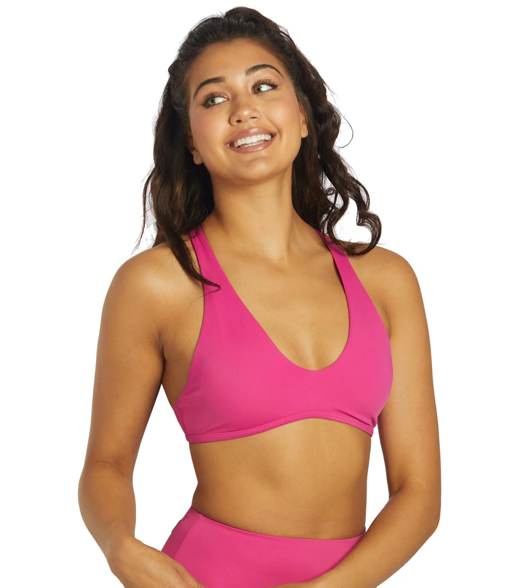 JOLYN Women's Aster Solid Racerback Bikini Top - Image 47